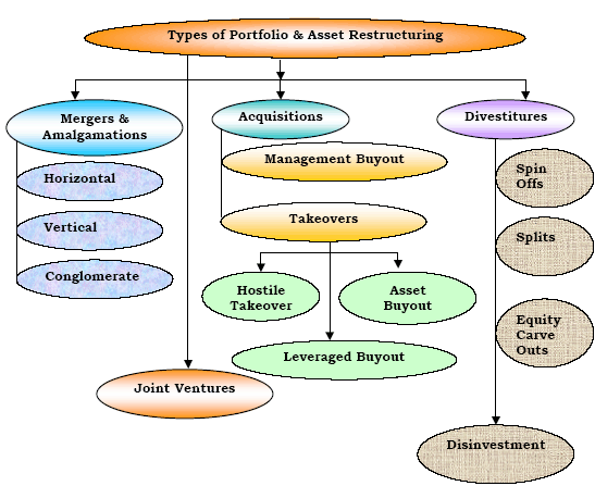 Types of Portfolio & Asset Restructuring