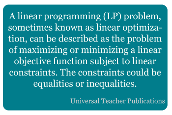 Linear Programming - Meaning & Definition